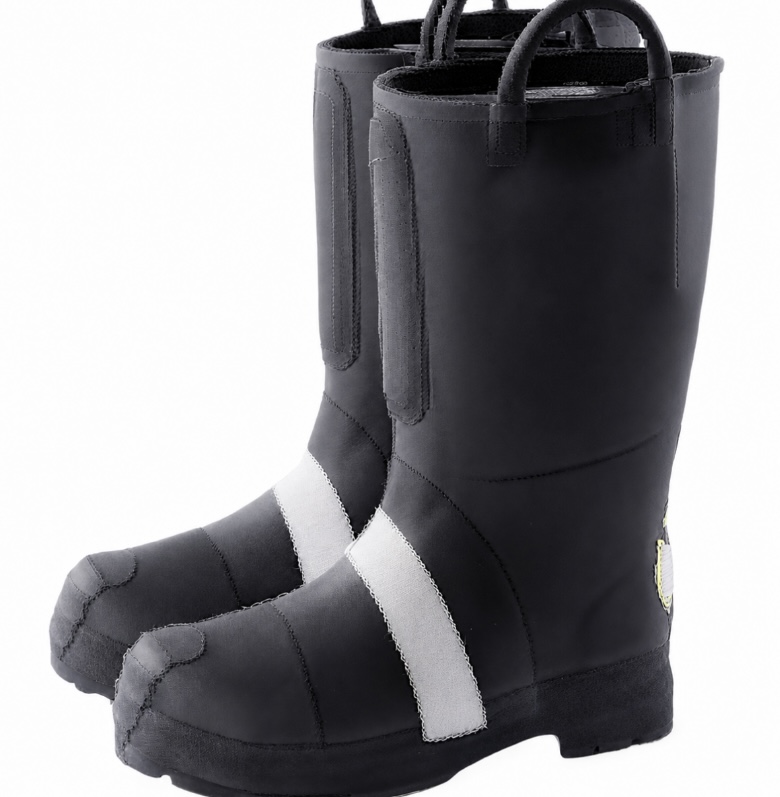 Sepatu bot pemadam kebakaran tahan api