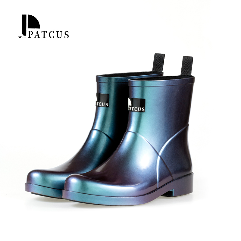Sepatu Bot Hujan Karet Bergaya dengan Warna Fantasi untuk Pria dari Patcus